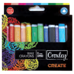 Croxley Create Triangular Jumbo Wax Crayons 12's